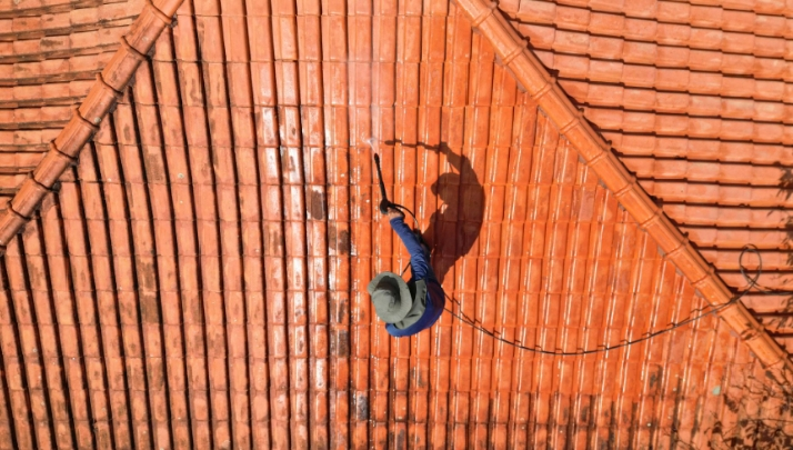 Commercial cleaning - Roof tile cleaning service